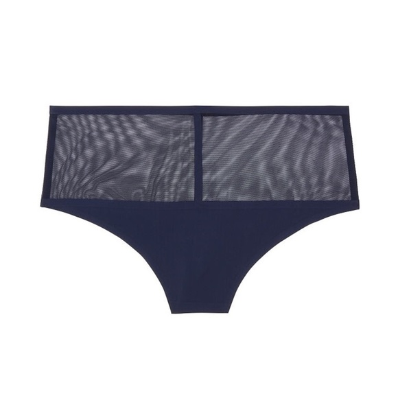 Victoria's Secret Luxe Lingerie High-Waist V-String Panty Black Ensign XS NEW - Picture 5 of 5